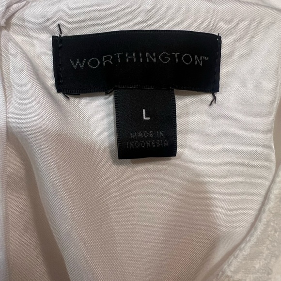 Worthington Lace Peplum Blouse - Cream - Picture 7 of 7